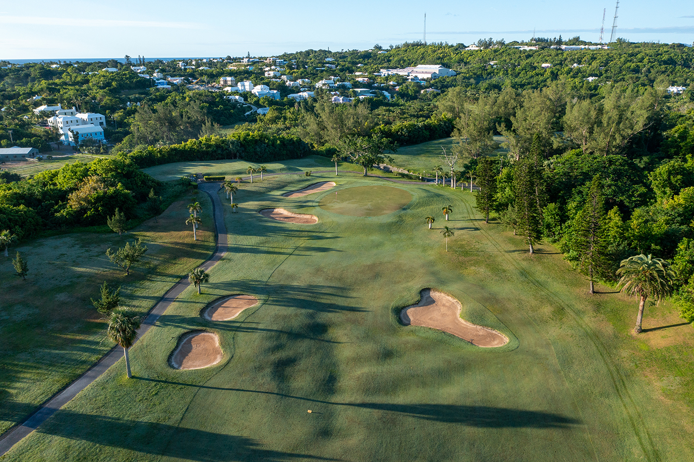 aerial golf course