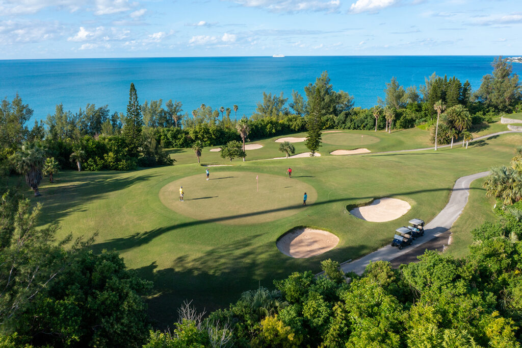 people playing golf